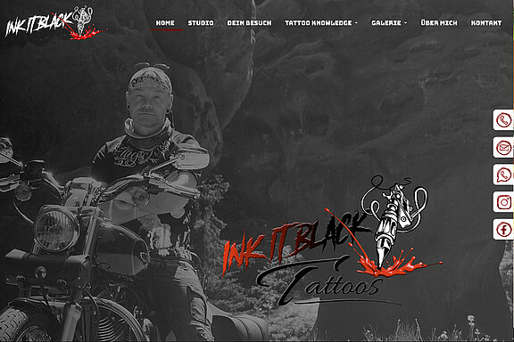 Screenshot der Website des Zittauer Tattookuenstlers Steffen Schubert